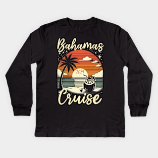 Bahamas cruise 2024 family matching vacation Kids Long Sleeve T-Shirt
